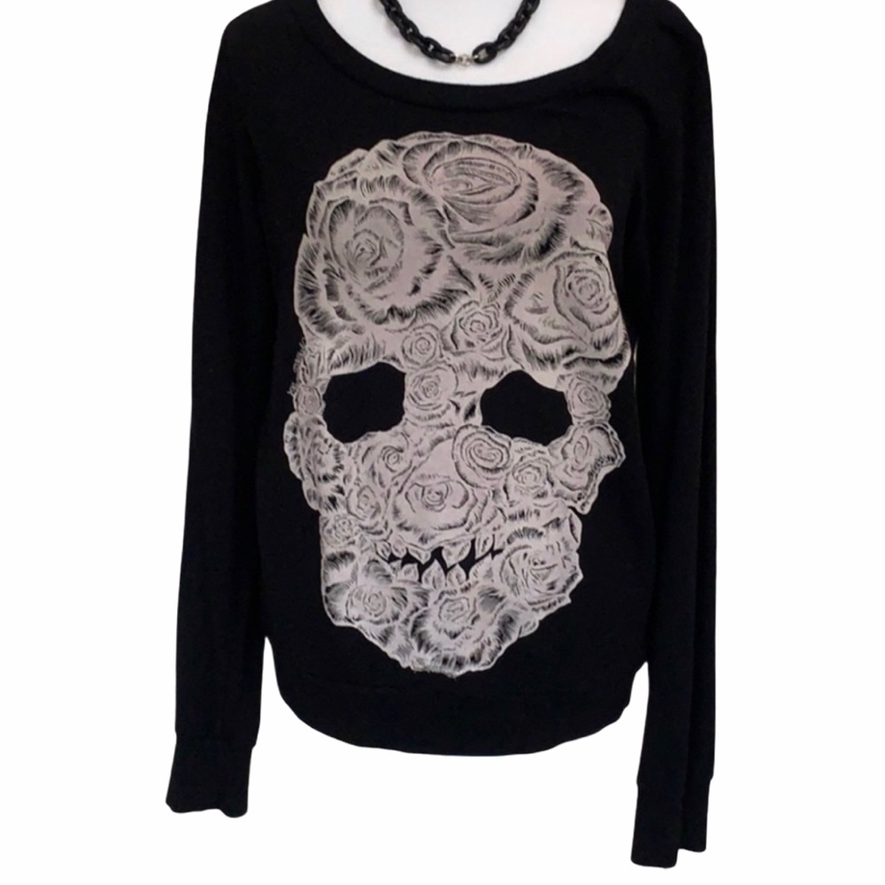 Lauren Moshi roses skull top